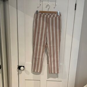 Striped Tan and White pants
